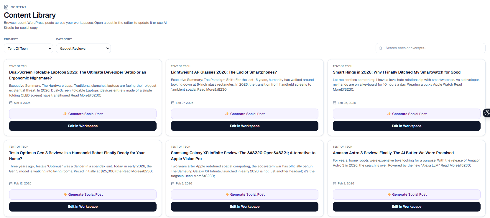 Content Library
